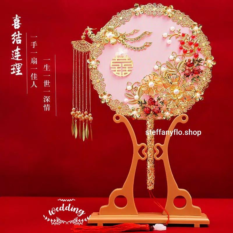 Bridal Kipas Sangjit Premium Gold Luxury