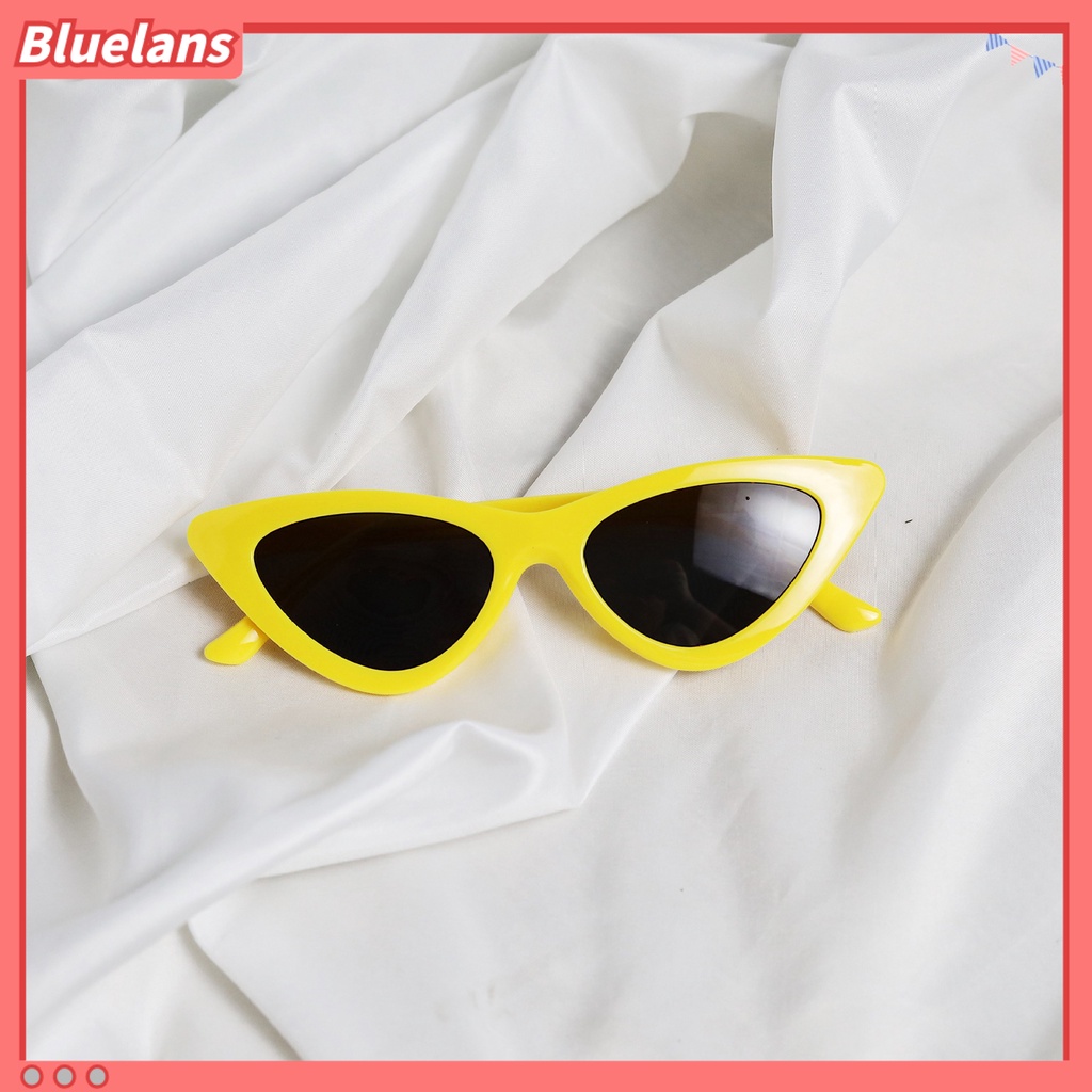 Bluelans Retro Funny Unisex Anti Sun Narrow Cats Eye Plastic Frame Sunglasses Eyewear