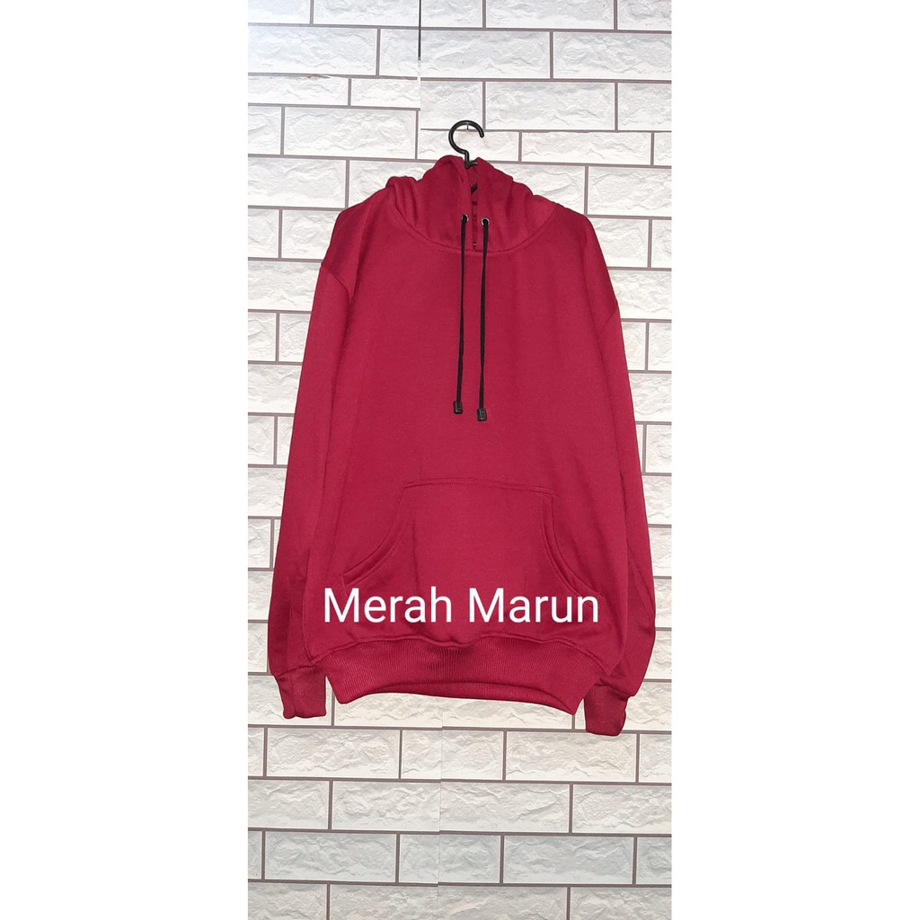 Hoodie polos tebal pria dan wanita size xl (unisex)