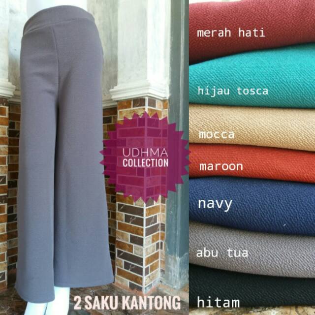 Kulot polos | celana kulot panjang wanita