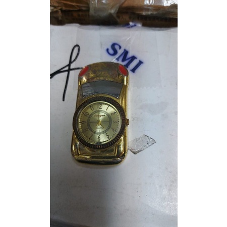 Lighter Motif Mobil Plus Jam Disko 3226 - Korek Jam Bulat Lampu Disko Mobil 3226 Bara Gas Api Mancis