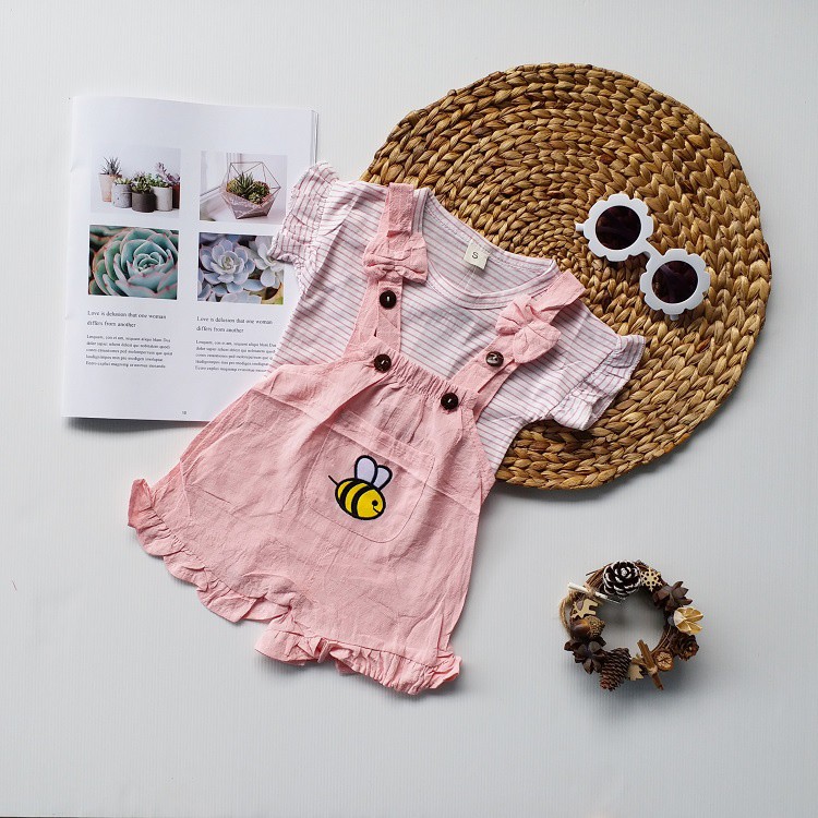 LittleAaron  ANSOP HEALTHY BEE 1902 EBV Baju Anak Laki Laki Perempuan Import Model Jumpsuit Overal