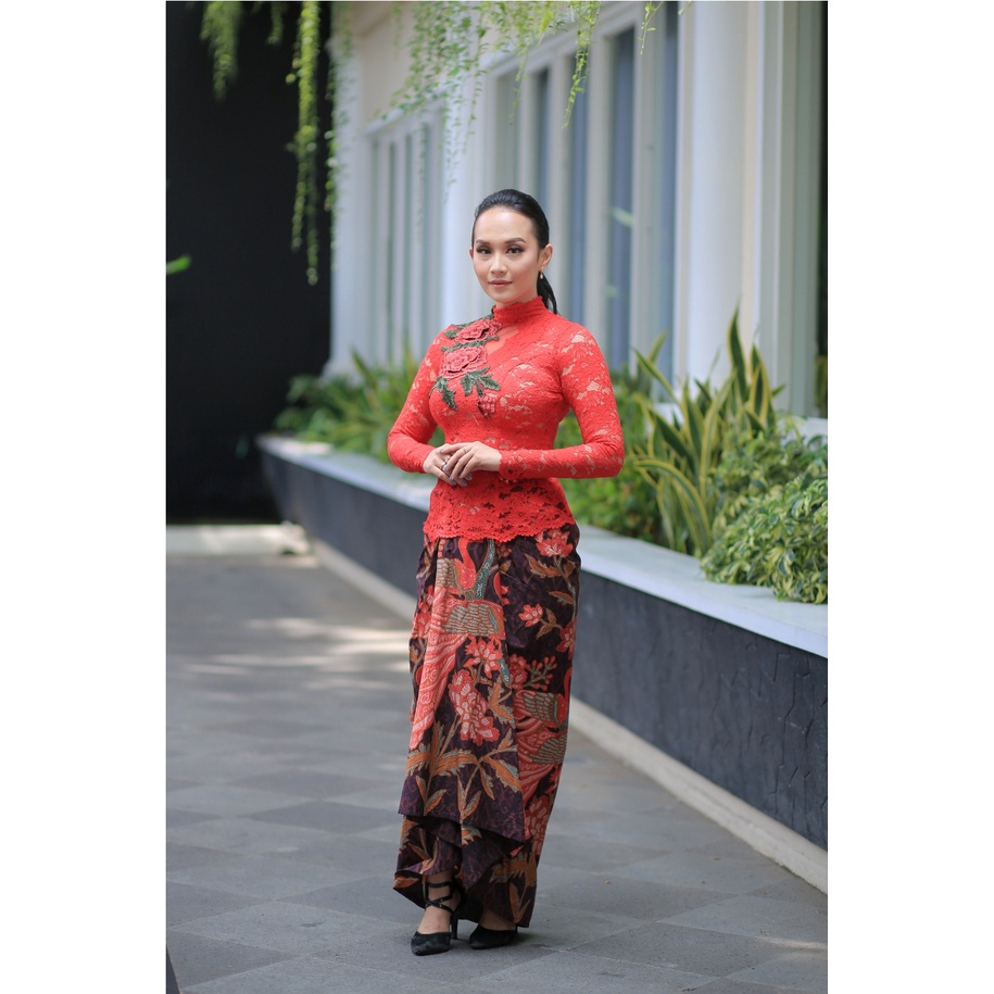 Arcobaleno Rok Batik Cincing Motif Merak Kasmaran - Bawahan Batik Wanita - Batik Rok Pramugari