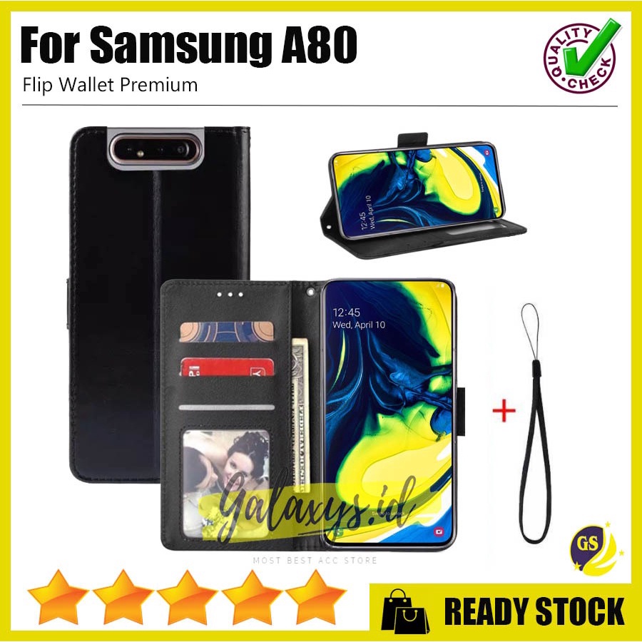 Leather Flip Cover Wallet Samsung A10s A20s A30s A50s A70s A10 A20 A30 A50 A70 A80 M10 M20 M30 Case