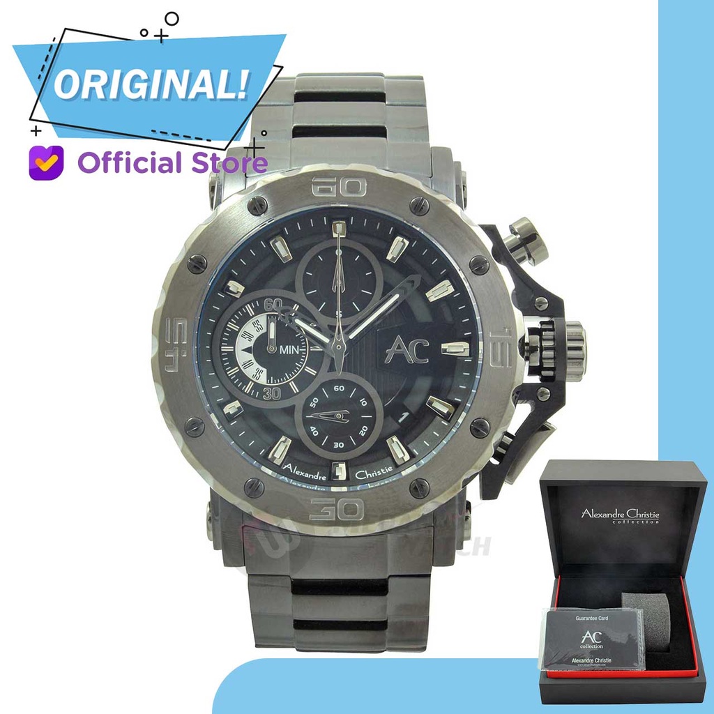 Jam Tangan Pria Analog Alexandre Christie 9205MC AC9205 AC 9205 MC 9205 MCBEPBA Original Garansi Res