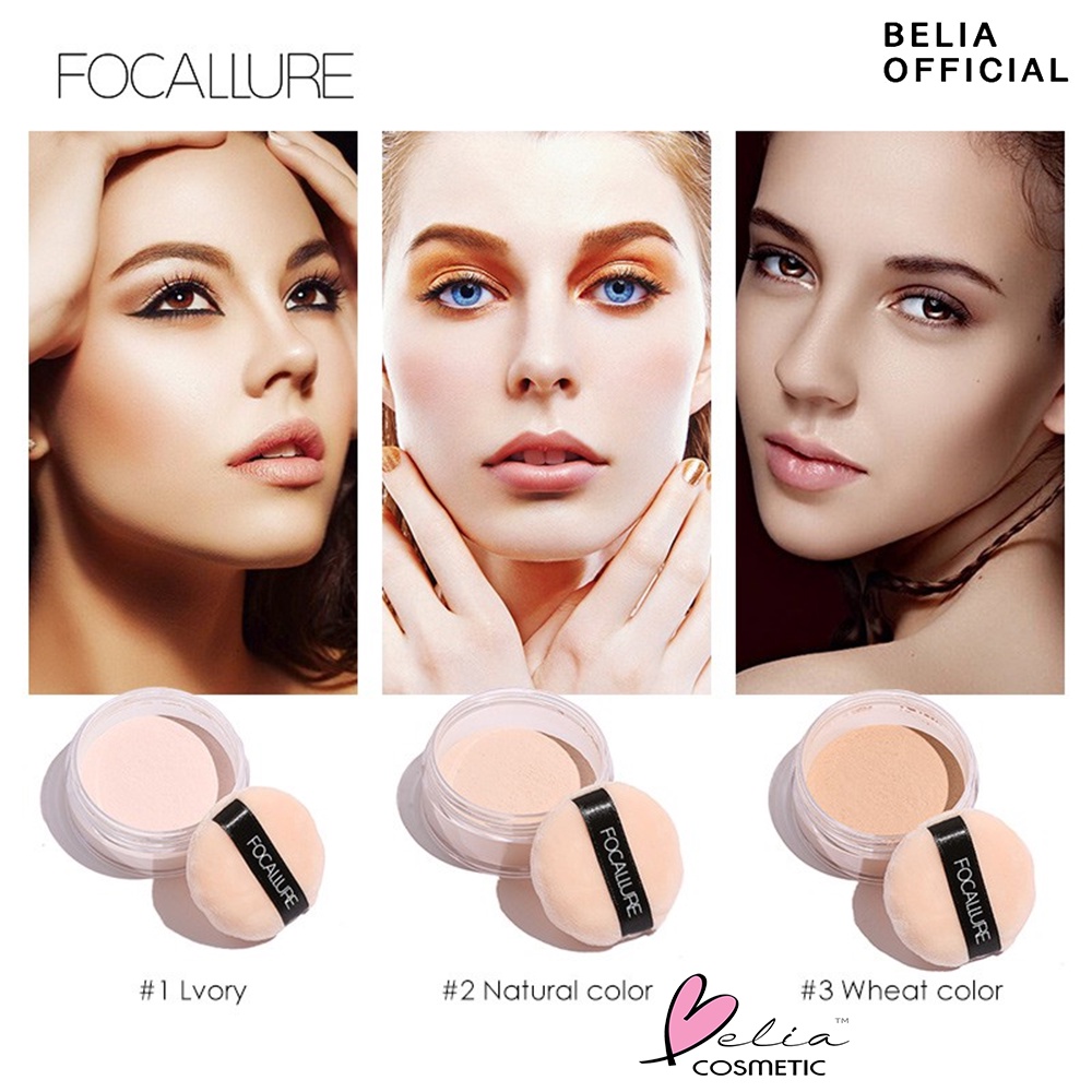 ❤ BELIA ❤ FOCALLURE Setting Powder FA15 | Loose Powder | Bedak Tabur | 3 Colours | BPOM