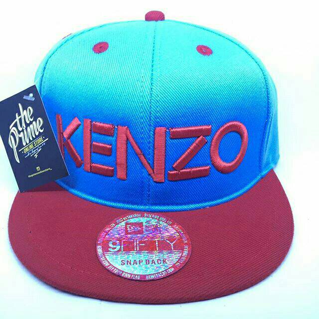 TOPI SNAPBACK KENZO BIRU MERAH