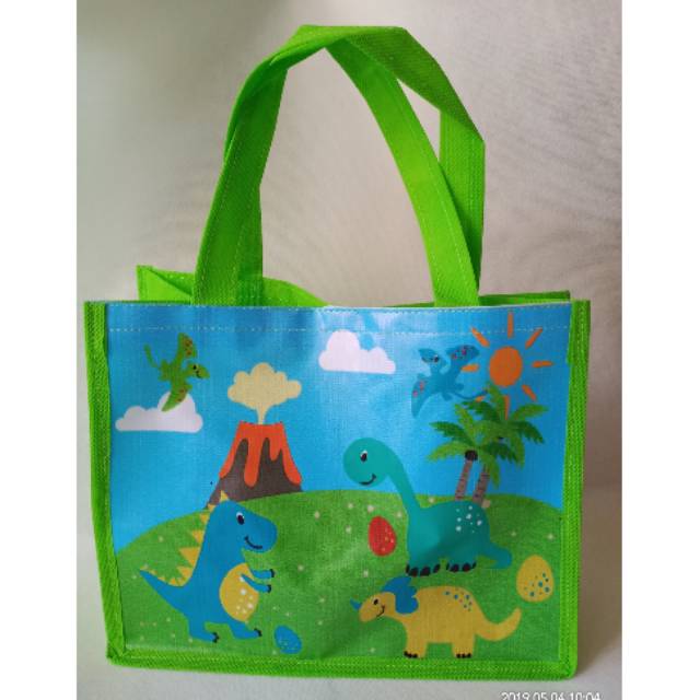 

Goodie bag tas souvenir ultah tas ulang tahun dinosaurus