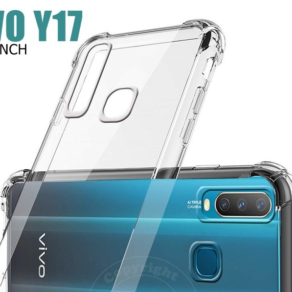 Anticrack Vivo Y17 Silikon Case Jelly Bening Lembut Transparan Softcase Anti Crack