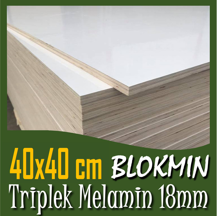 Triplek Blokmild 18 mm 40x40 cm | Triplek Melamin Blok 40x40 cm