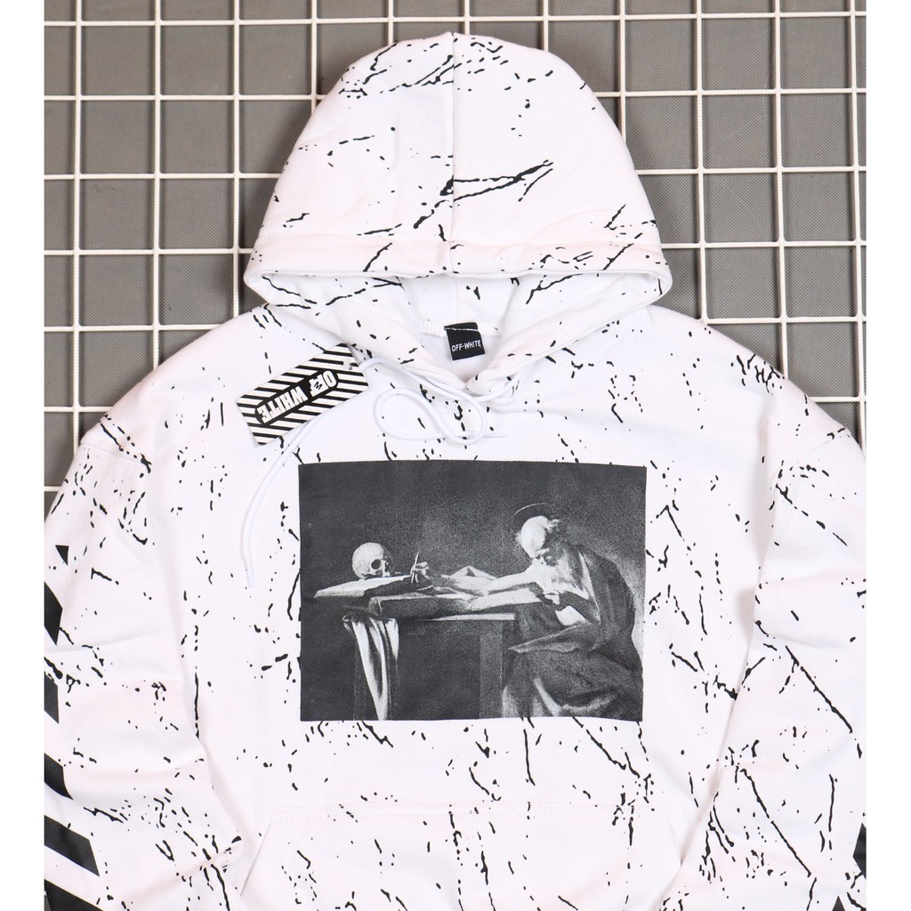 Jaket Hoodie OFF WHT MARBEL – Edition Trendy Casual Unisex Good Brand Quality Stylish