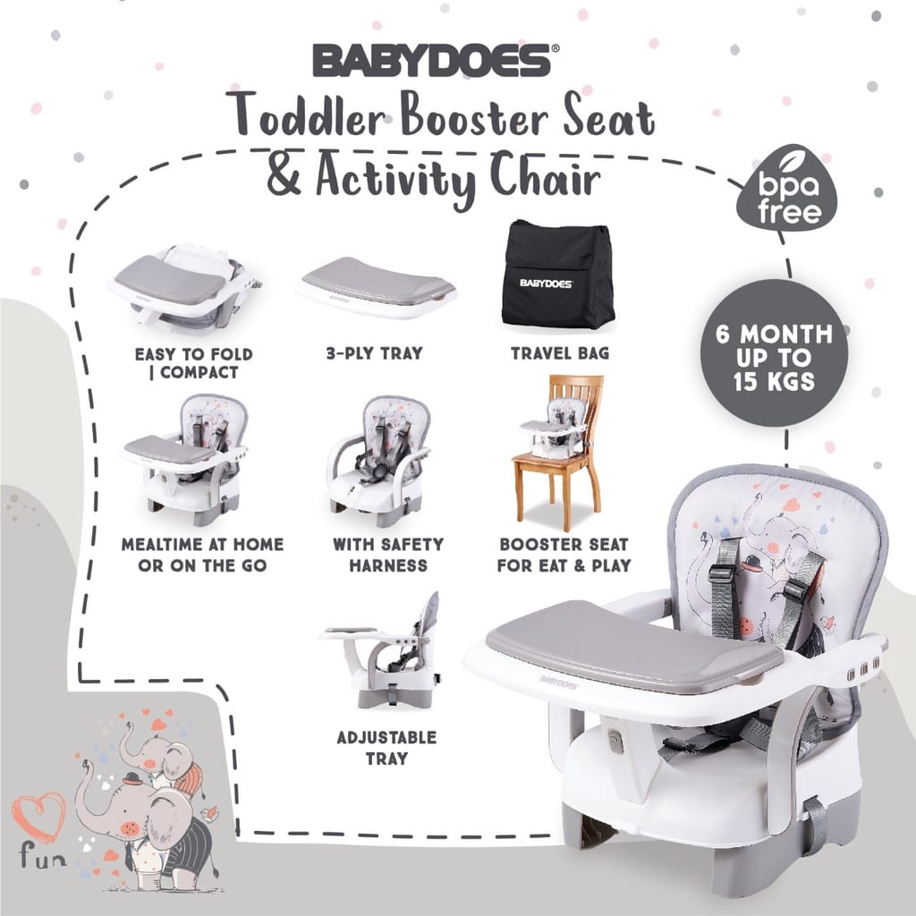 Babydoes Toddler Booster Seat &amp; Activity Walker ( CH-JB733 )