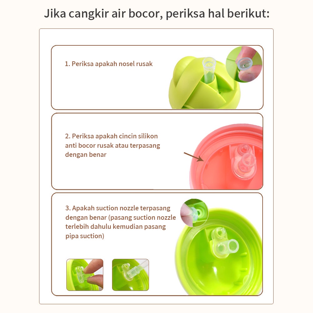 Lakhu Penutup sedotan Piko Bello silikon /penutup cangkir sippy piko bello mengganti