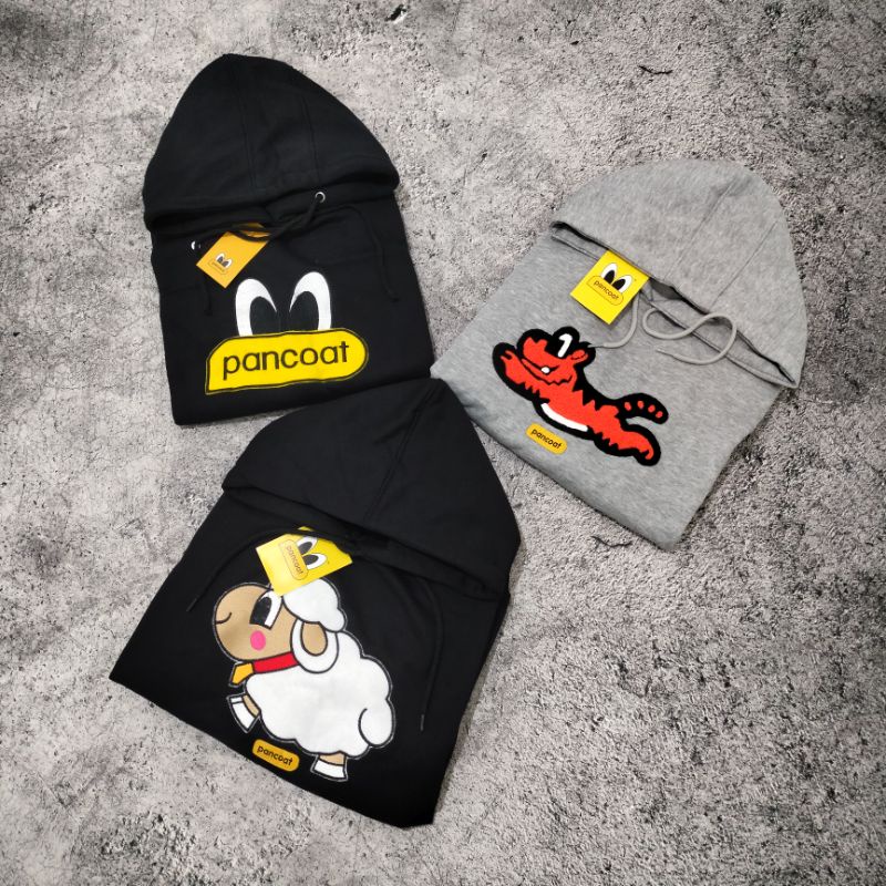 SWEATER HOODIE PANCOAT DUCK FULL BORDIR  FULLTAG&amp;LEBEL /BANYAK VARIASI WARNA/ BESTSELLER/PRIA WANITA UNISEX