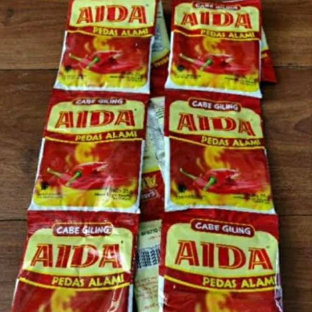 Bubuk cabe Aida 1renceng 10sachet