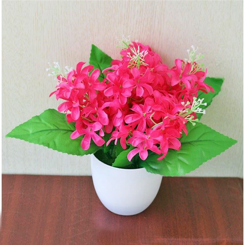 Retaily PT17 PT18 PT21 Pot Tanaman Hias Bunga Hias Plastik Ornamen Pot Bongsai Artificial Flower Decoration