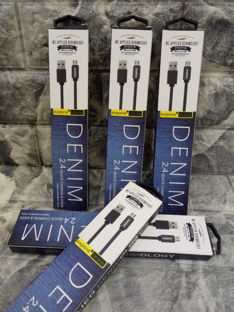 Kabel Data Charging Fast Charging / Denim Kabel / Original Exporia Design / Fast charging kabel