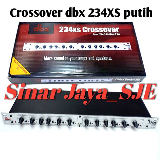Crossover dbx 234XS putih Mono 4 Way or Stereo 2 Way/3 way Operation 234XS