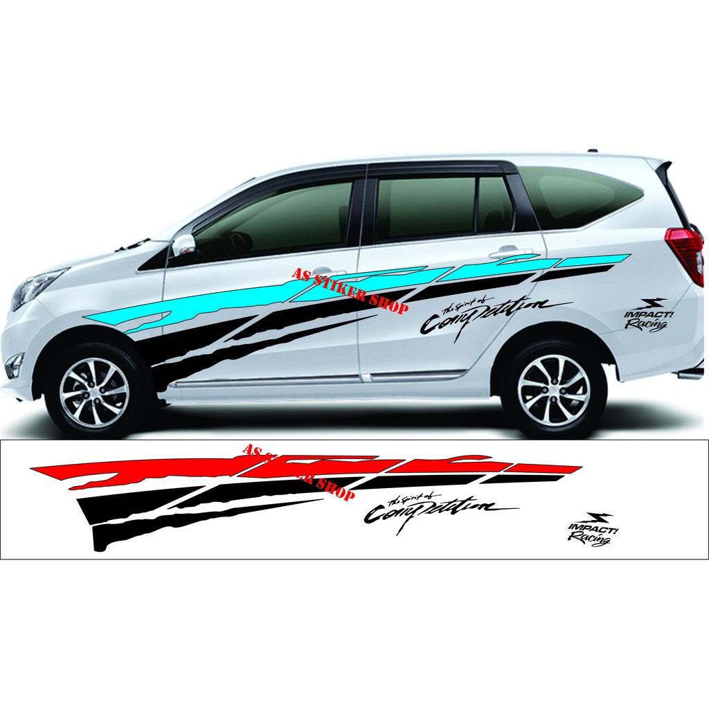 Jual Stiker Mobil Calya Sigra Terbaru Stiker Mobil Cutting List Ertiga Universal Keren Indonesia Shopee Indonesia