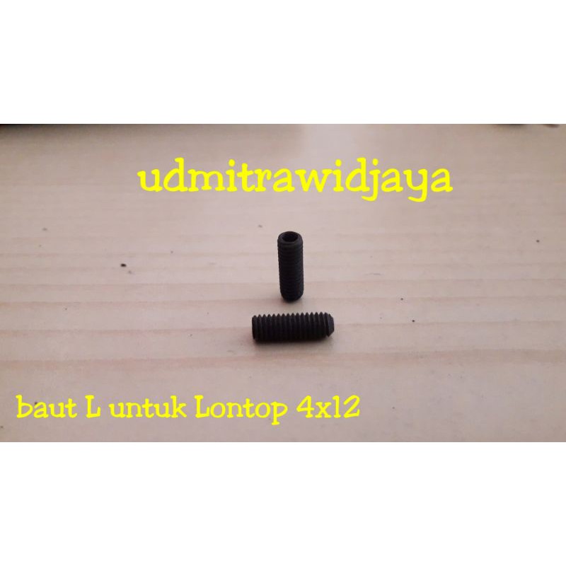 Baut L untuk Lontop uk 4x12 senapan gejluk