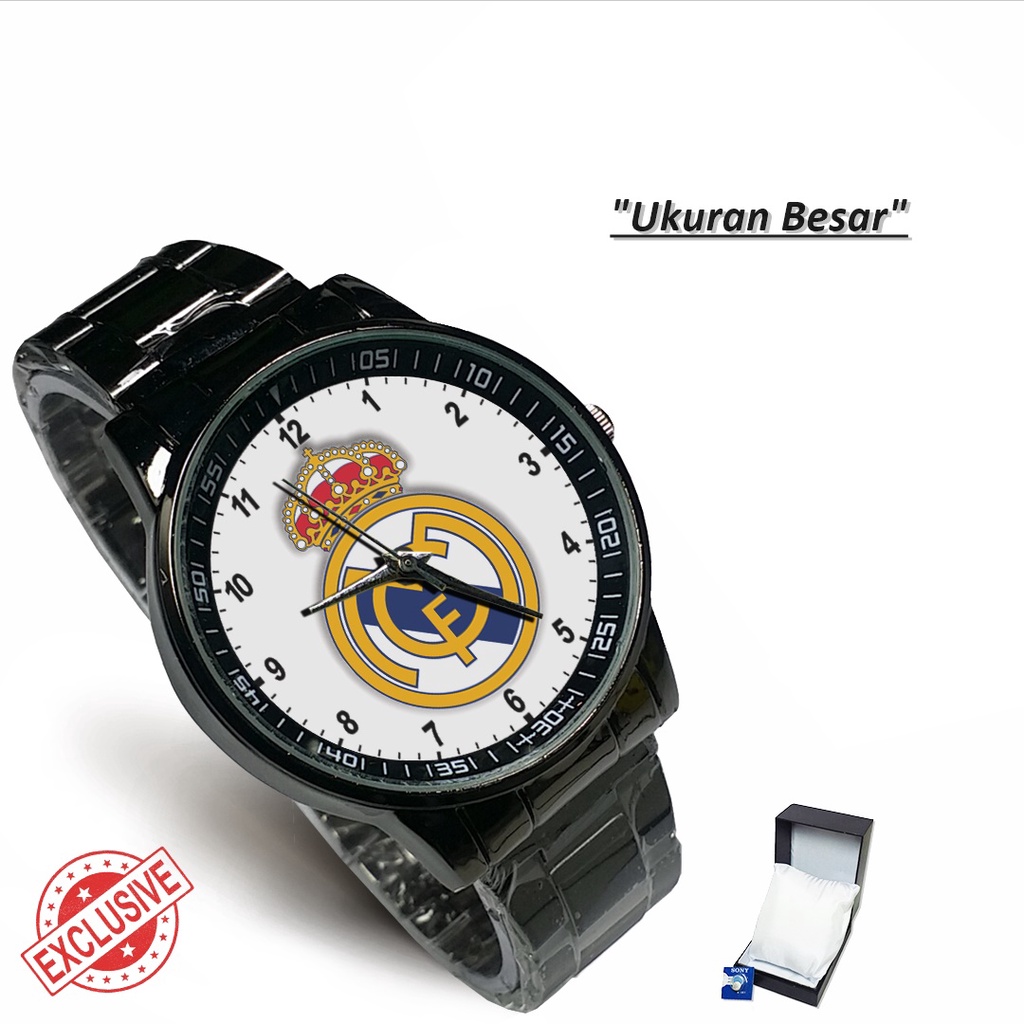 Jam Tangan Rantai Couple REAL MADRID FC - 1 (Special)