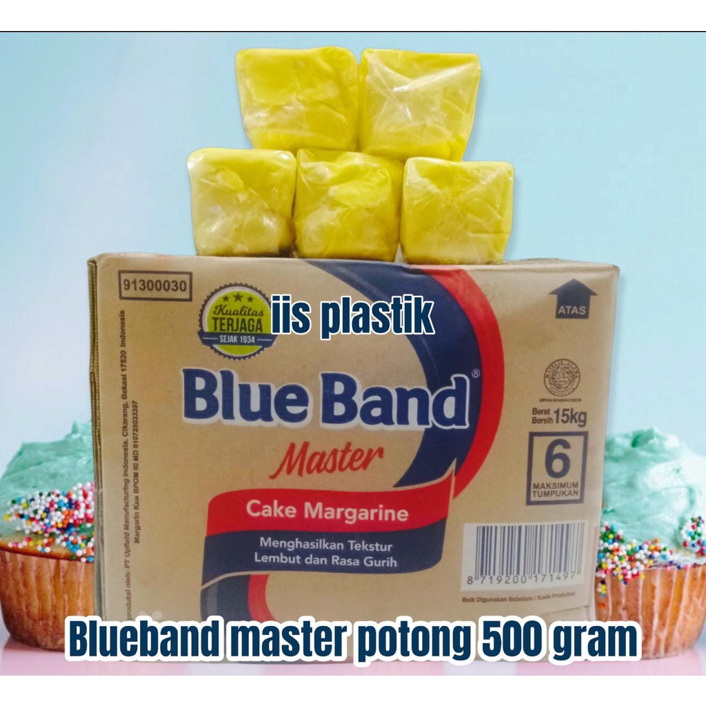 blue band master 500 gram mentega potong / margarin blueband master potongan 500 gram