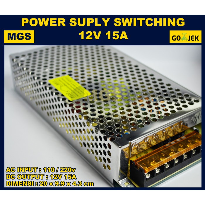 Power Supply 12v 15a Besar