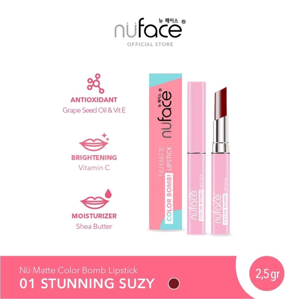 𝐑𝐀𝐃𝐘𝐒𝐀 - NuFace Color Bomb Nu Matte Lipstick