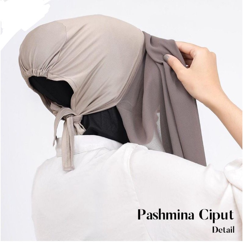 REDI JILBAB HIJAB PASMINA INSTAN  INER  BAHAN CERUTI BABYDOLL