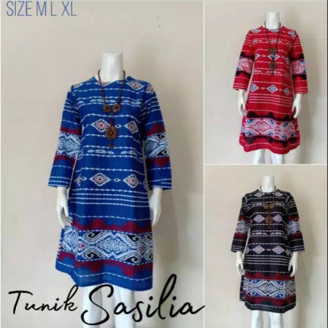 Tunik Batik Sasilia Jumbo Ld 130-132