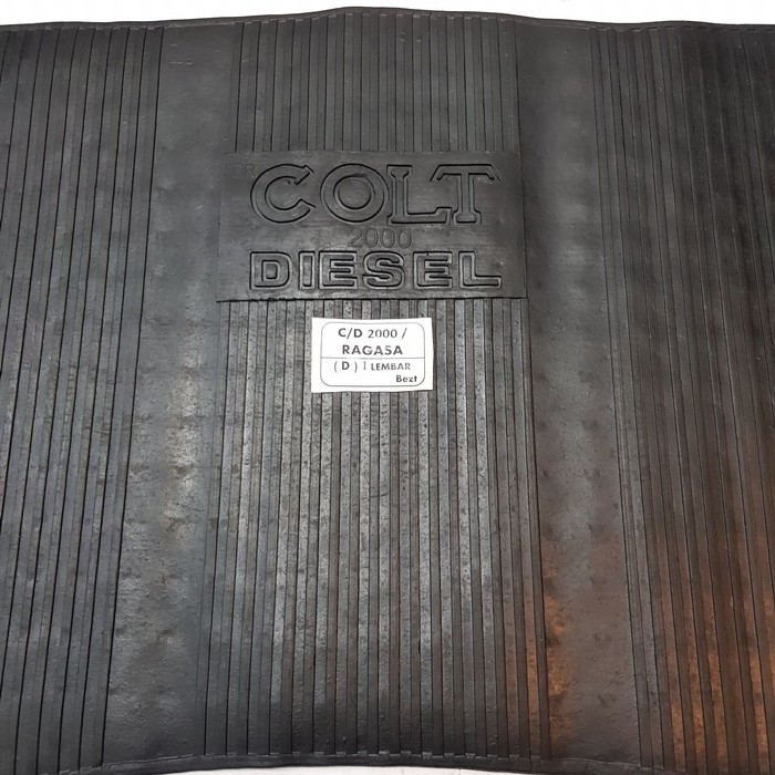 Karpet Karet Lantai Dek Lembar Colt Diesel PS100 / PS120 / PS135 / Ragasa / Tepak / Jungkit