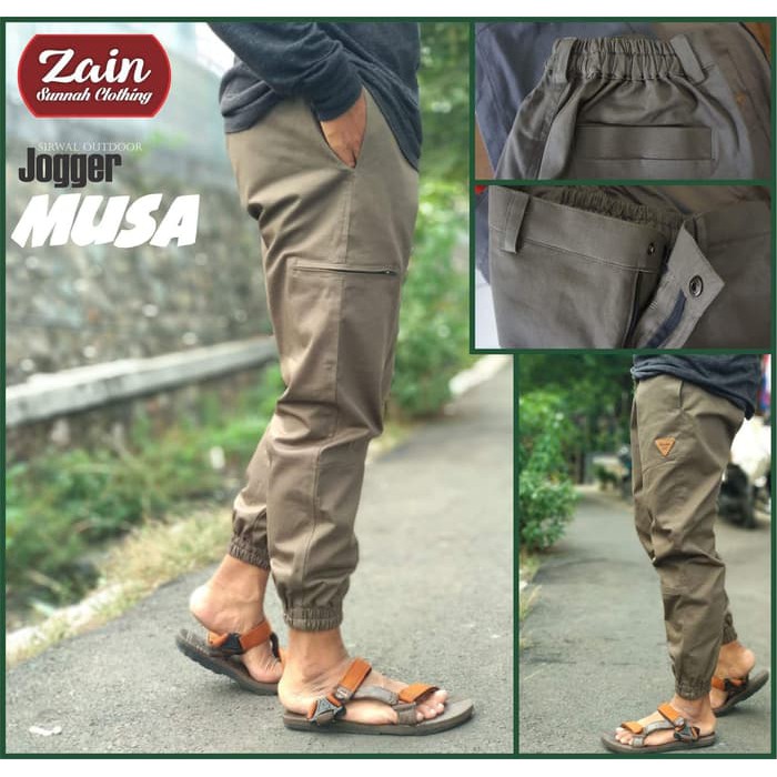 Sirwal Zain Musa SIZE M - XL Zain Sirwal Jogger Zain Sunnah Clothing - Size M- Musa akk710