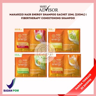 Image of MAKARIZO Hair Energy Shampoo Sachet 10mL (2x5mL) | Fibertherapy Conditoning Shampoo