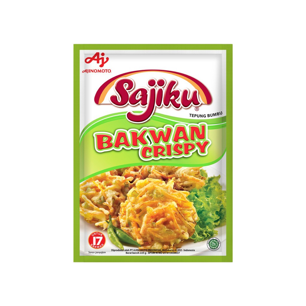 

Sajiku Tepung Bumbu Bakwan Crispy 225 G