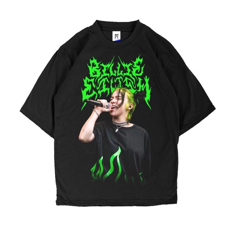 KAOS OVERSIZE BILLIE EILISH / TSHIRT BILLIE EILISH / Billie eilish Metal TSHIRT / BAJU KAOS BAND