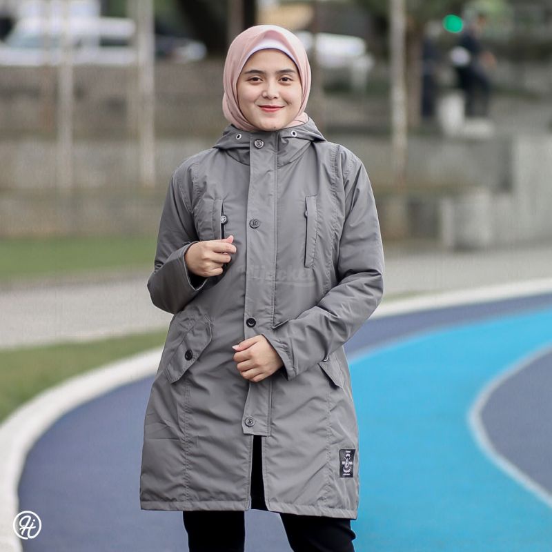 ✔️NO.1 TERLARIS✔️ HIJACKET IXORA Jaket Parka Muslimah Original Guranteed Anti Air &amp; Angin Bisa COD