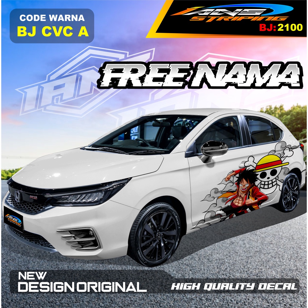 VARIASI STIKER MOBIL HONDA CITY / VARIASI STICKER MOBIL HONDA BRIO / STIKER MOBIL JAZZ / DECAL STIKER MOBIL AVANZA AYLA