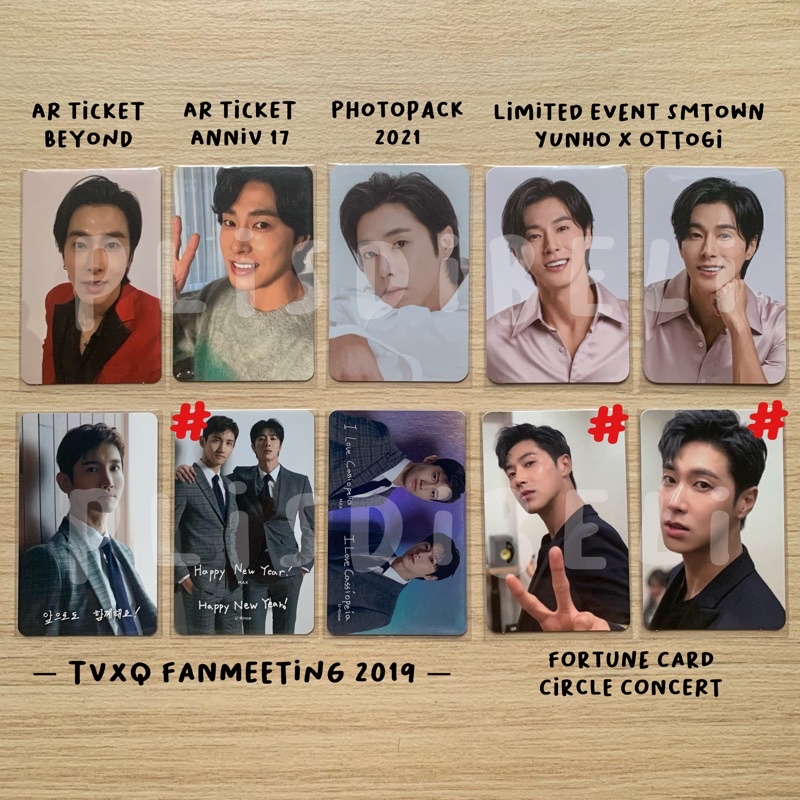 TVXQ YUNHO CHANGMIN PHOTOCARD PC