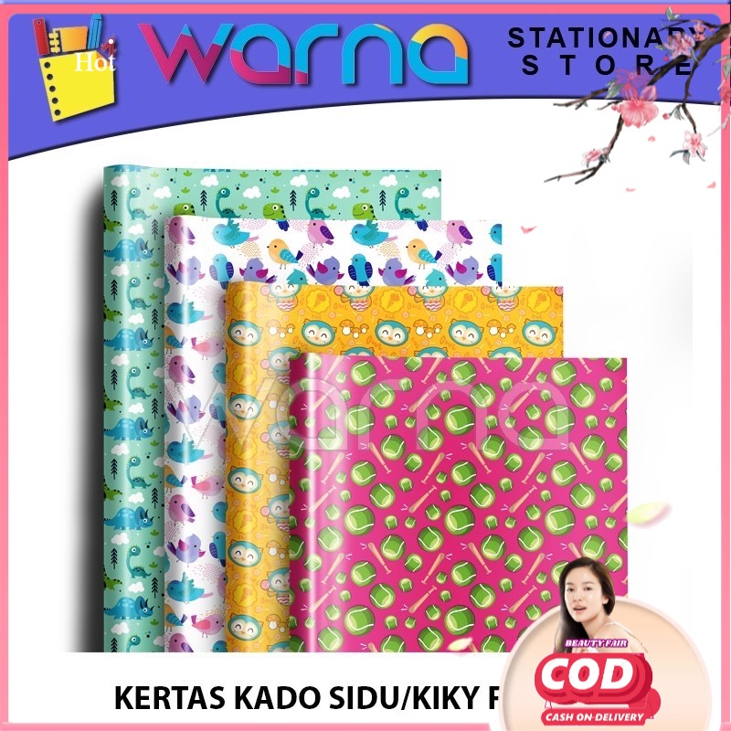 

[BF] KERTAS KADO SIDU SINAR DUNIA KIKY SANSAN WAWA (SATU LEMBAR UTUH)