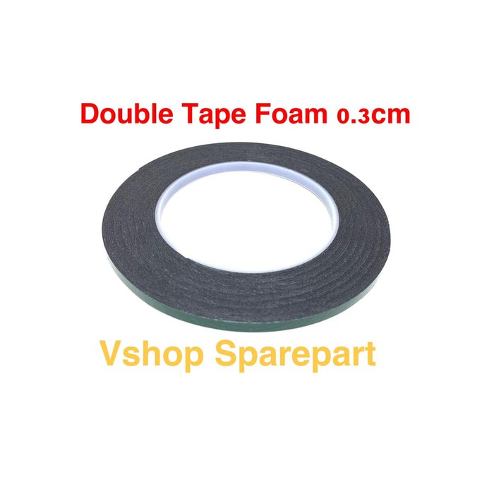 Double Tape Foam Double Tape Busa Black Super Lengket 0.3cm