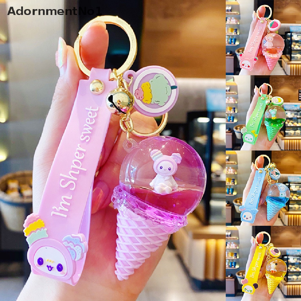 (AdornmentNo1) Gantungan Kunci Bentuk Es Krim Lucu Untuk Aksesoris Tas Wanita