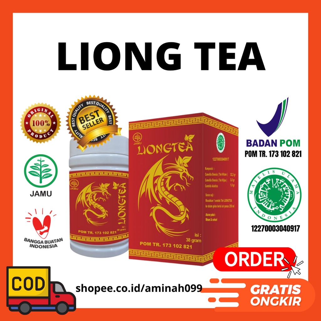 Teh Liong tea Asli | Liong Tea Original | Teh Kesehatan Liong Tea | TEH HITAM