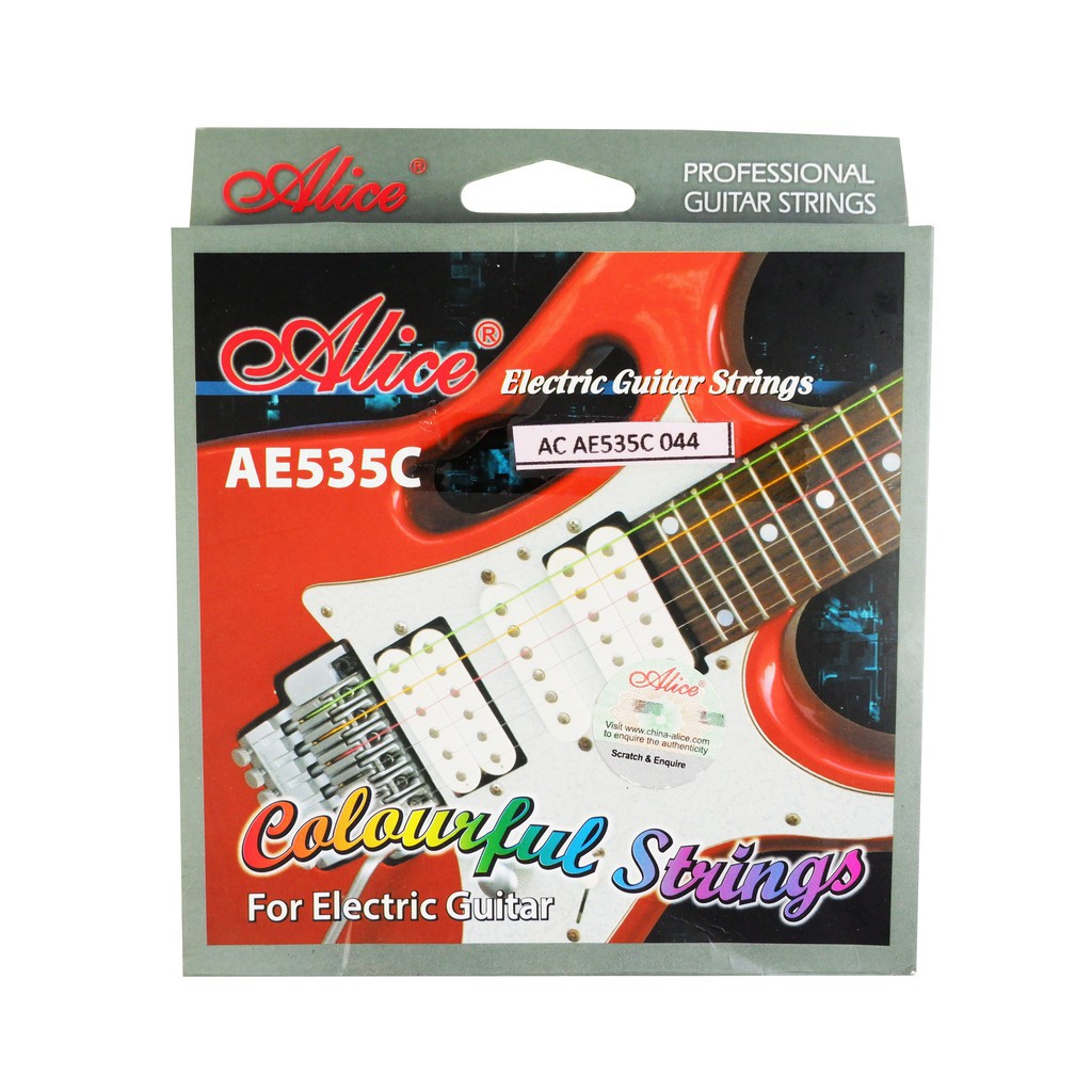 Alice AE535C Senar Gitar Elektrik Warna Pelangi 9-42