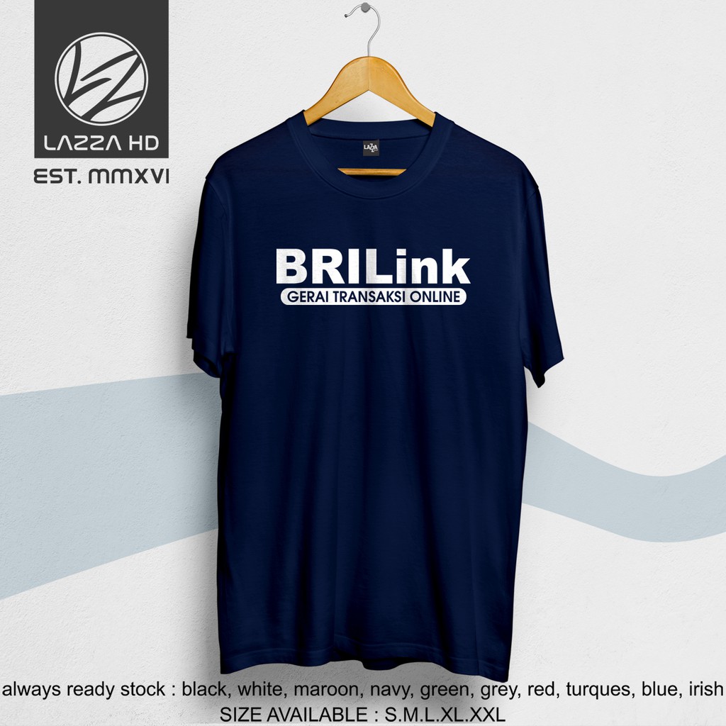 kaos   baju   tshirt distro agen brilink bank bri termurah
