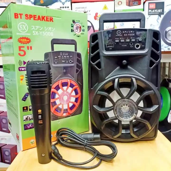 Speaker bluetooth SX-Y5008 Free Mic karaoke