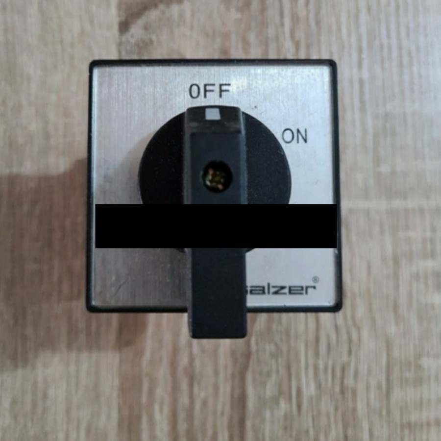 Selector Switch On Off 4 Pole 25A Salzer