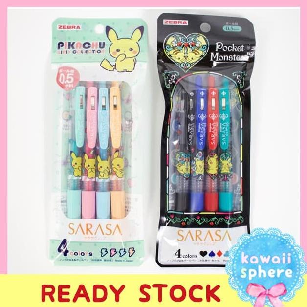 Sarasa Limited Edition Pokemon | Pulpen Zebra Sarasa | Ready Stock