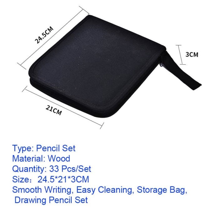 

Kertas gratis!33Pcs Pensil gambar sketsa/pensil sketsa/drawing pen set