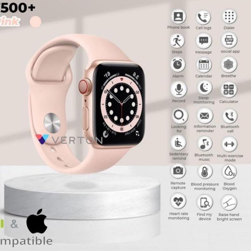 Jam Tangan Pintar Pria/Wanita T500 Bluetooth Call Layar Sentuh Khusus Buat Olahraga