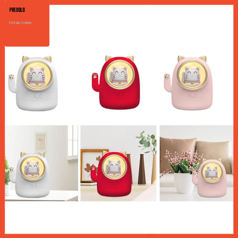 Air Humidifier Aroma Kapasitas Besar Desain Lucky Cat Untuk Travel